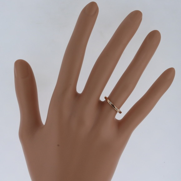 CARTIER ring ballerina wedding 3P width about 2mm B4098600 K18 pink gold diamond - Picture 6 of 8
